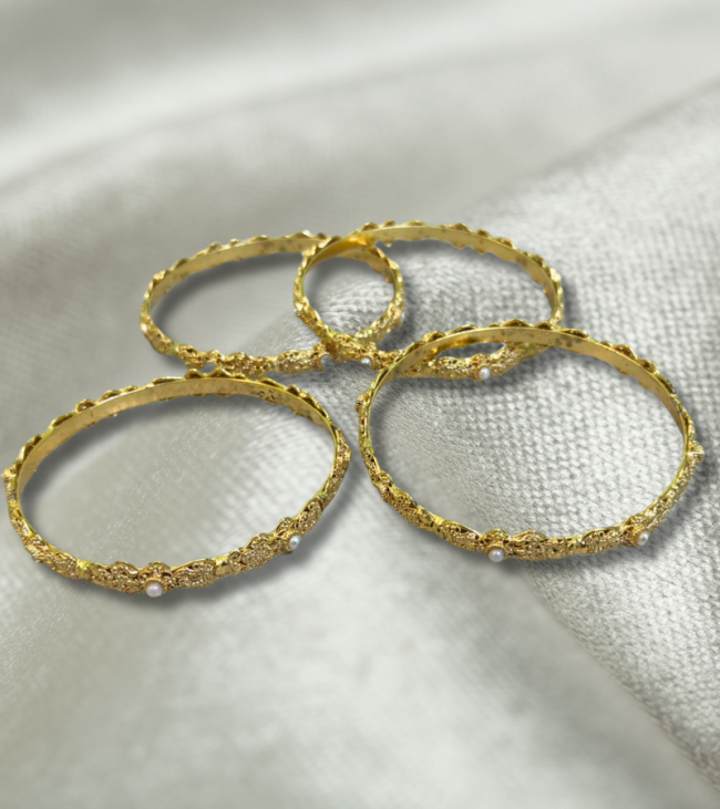 Classic Golden Bangle Set