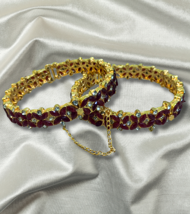 Mahroon Beaded Bracelets