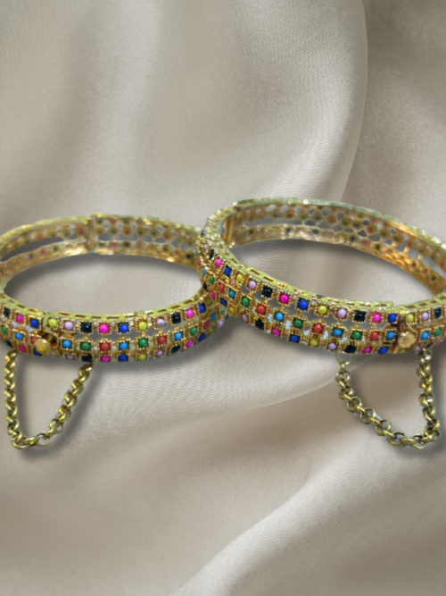 Multicolor Golden Bracelets
