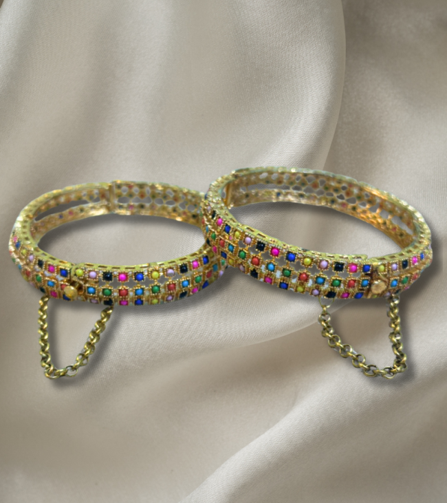 Multicolor Golden Bracelets