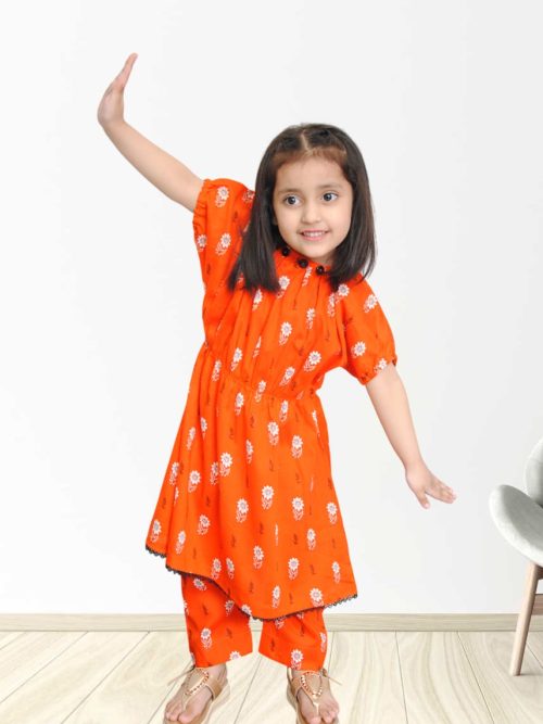 Orange Baggy Frock
