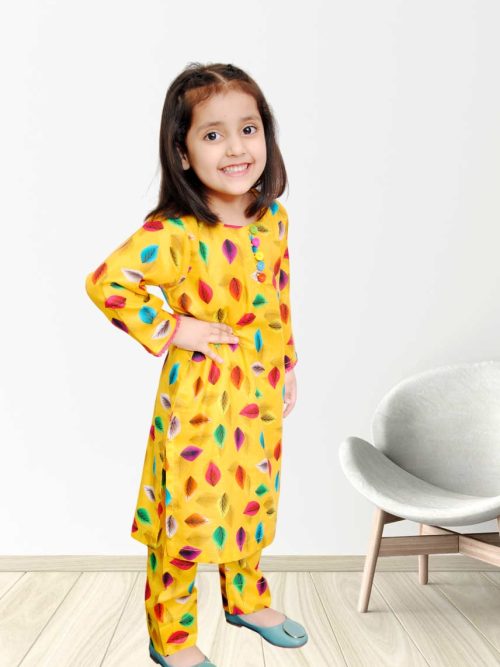 Yellow Lawn Dress